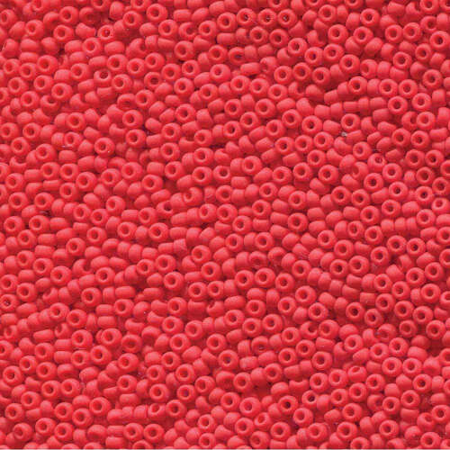 Miyuki 11/0 Rocaille Bead - 11-9408F - Matte Opaque Maroon Red