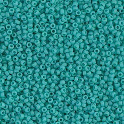 Miyuki 11/0 Rocaille Bead - 11-9412F - Matte Opaque Turquoise Green