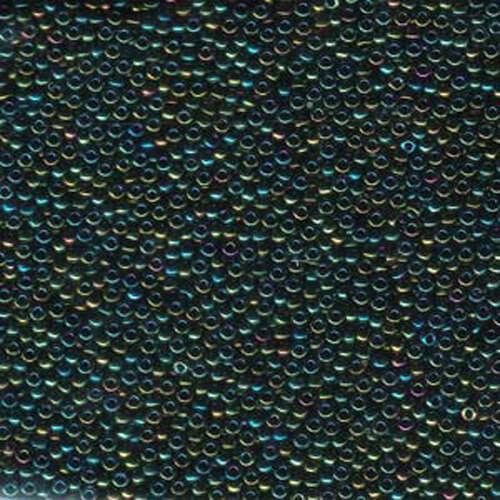 Miyuki 11/0 Rocaille Bead - 11-9453 - Metallic Green Iris