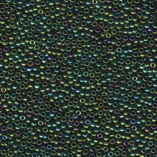 Miyuki 11/0 Rocaille Bead - 11-9465 - Metallic Dark Green Iris