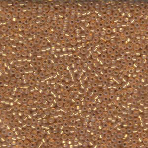 Miyuki 11/0 Rocaille Bead - 11-9553 - Dyed Silver Lined Salmon AB