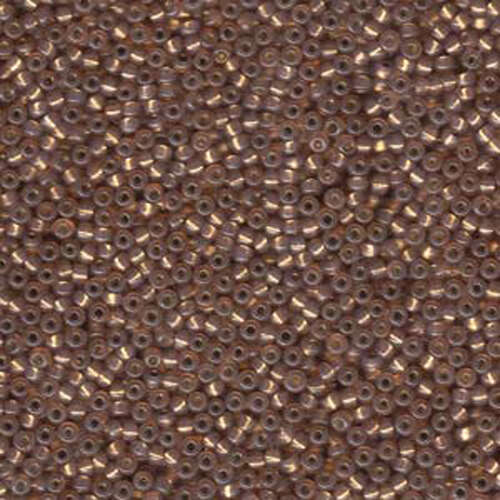 Miyuki 11/0 Rocaille Bead - 11-9641 - Dyed Silver Lined Rose Bronze AB