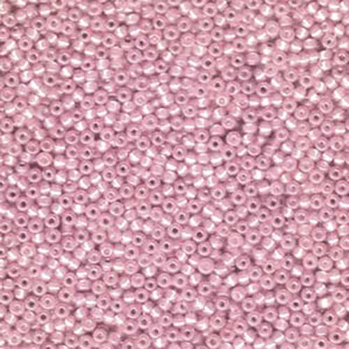 Miyuki 11/0 Rocaille Bead - 11-9644 - Dyed Silver Lined Pink AB