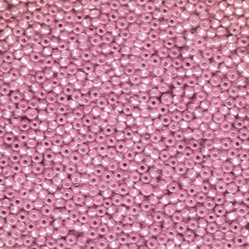 Miyuki 11/0 Rocaille Bead - 11-9645 - Dyed Silver Lined Dark Rose AB