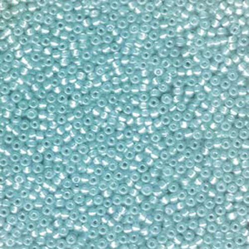 Miyuki 11/0 Rocaille Bead - 11-9647 - Dyed Silver Lined Aqua AB
