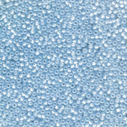 Miyuki 11/0 Rocaille Bead - 11-9648 - Dyed Silver Lined Dark Sky Blue Aqua AB