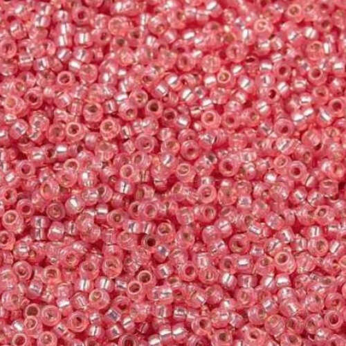 Miyuki 11/0 Rocaille Bead - 11-9678 - Silver Lined Rose Opal 