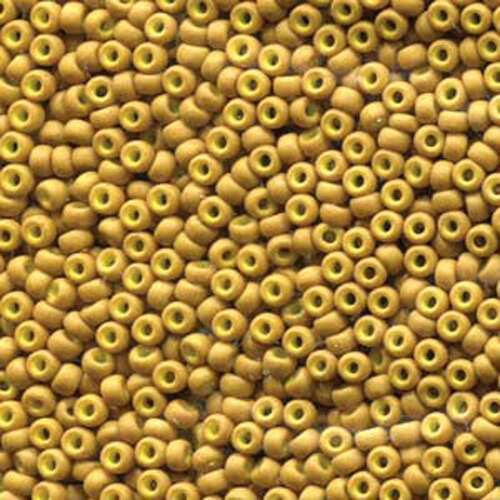 Miyuki 11/0 Rocaille Bead - 11-91233 - Matte Opaque Dark Mustard