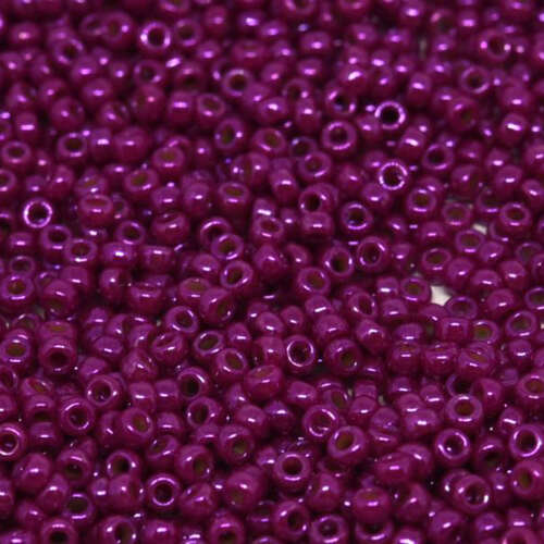 Miyuki 11/0 Rocaille Bead - 11-91465L - Opaque Fuchsia Luster