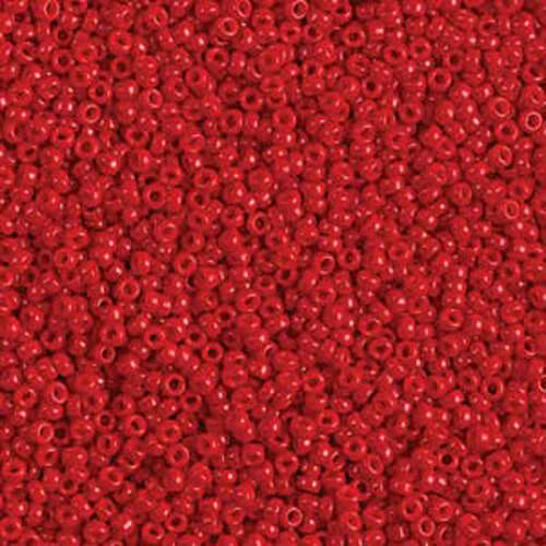Miyuki 11/0 Rocaille Bead - 11-91684 - Opaque Red