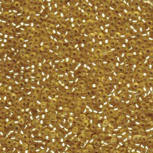 Miyuki 11/0 Rocaille Bead - 11-91902 - Semi Matte Silver Lined Gold