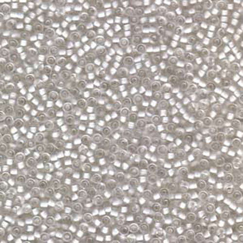 Miyuki 11/0 Rocaille Bead - 11-91920 - Semi Matte White Lined Crystal