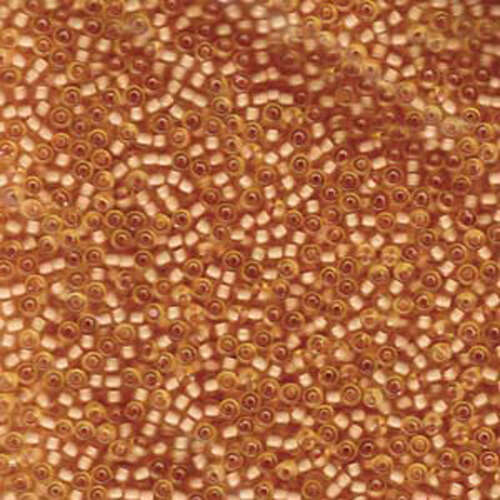 Miyuki 11/0 Rocaille Bead - 11-91922 - Semi Matte Peach Lined Light Topaz