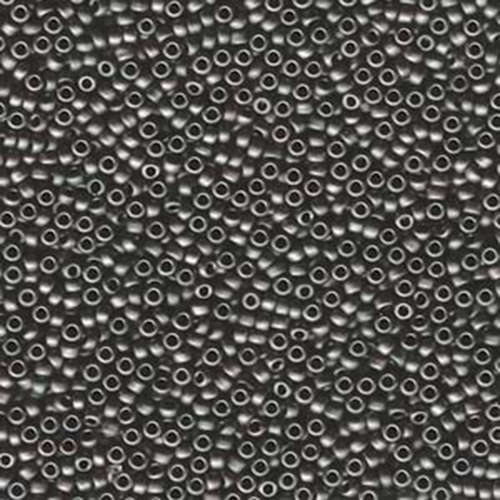 Miyuki 11/0 Rocaille Bead - 11-92010 - Matte Dark Grey