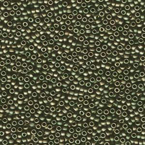 Miyuki 11/0 Rocaille Bead - 11-92013 - Matte Olive Iris