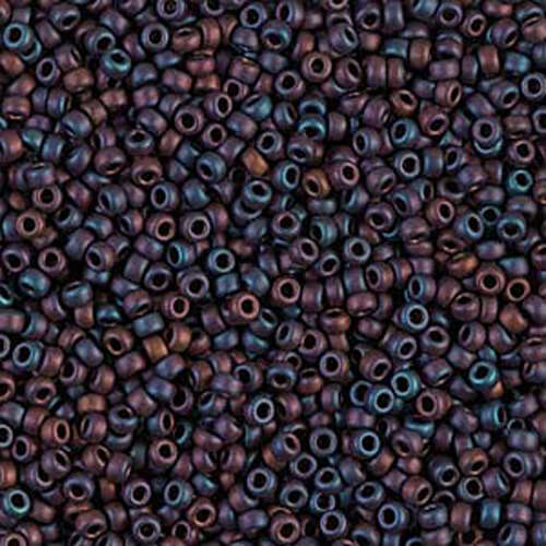Miyuki 11/0 Rocaille Bead - 11-92016 - Matte Metallic Brown Iris