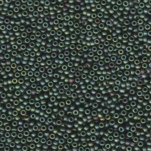 Miyuki 11/0 Rocaille Bead - 11-92031 - Matte Metallic Sage Green Luster