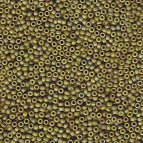 Miyuki 11/0 Rocaille Bead - 11-92033 - Matte Light Olive Luster