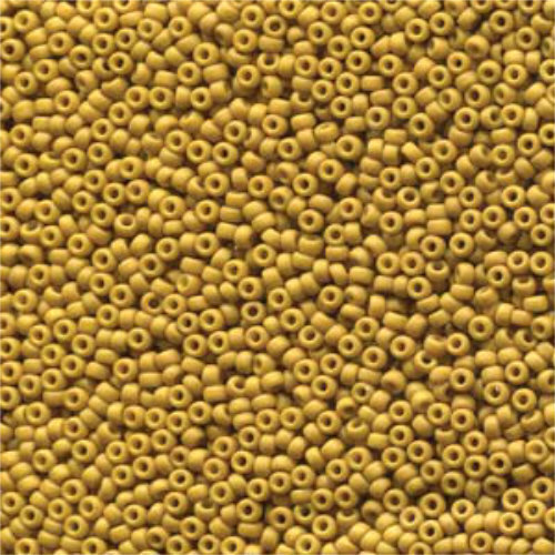 Miyuki 11/0 Rocaille Bead - 11-92312 - Matte Opaque Dark Mustard
