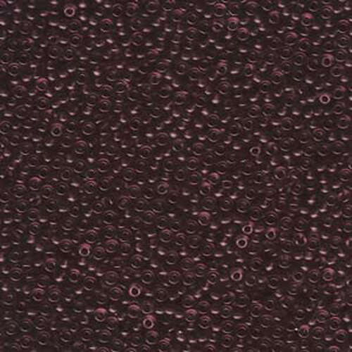 Miyuki 11/0 Rocaille Bead - 11-92402F - Semi Matte Transparent Extra Dark Smoky Amethyst