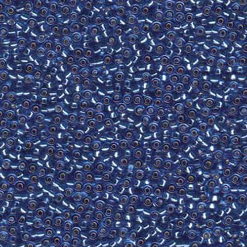 Miyuki 11/0 Rocaille Bead - 11-92431 - Silver Lined Dark Cornflower Blue