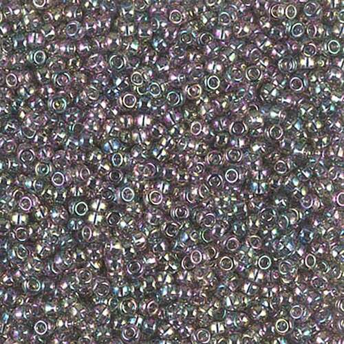 Miyuki 11/0 Rocaille Bead - 11-92440 - Transparent Grey Rainbow Luster