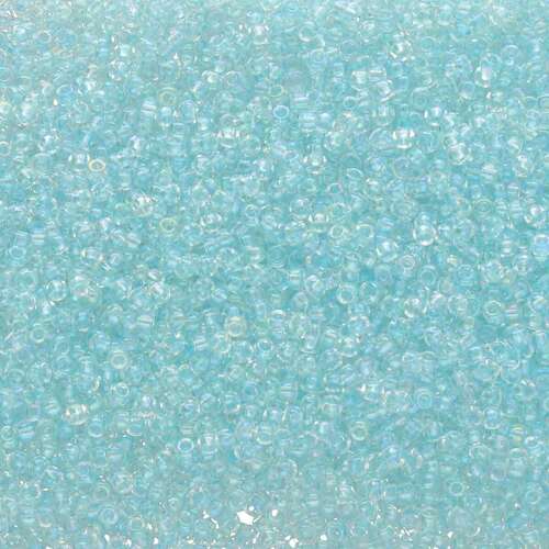 Miyuki 11/0 Rocaille Bead - 11-93638 - Fancy Lined Soft Aqua
