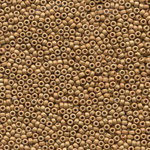 Miyuki 11/0 Rocaille Bead - 11-94202F - Matte Duracoat Galvanized Gold