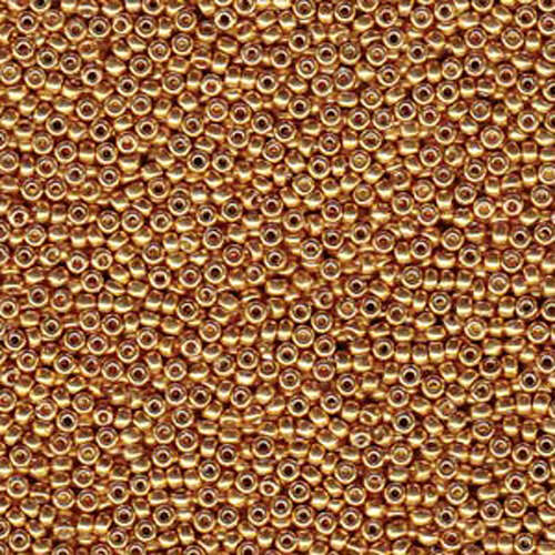 Miyuki 11/0 Rocaille Bead - 11-94203 - Duracoat Galvanized Yellow Gold
