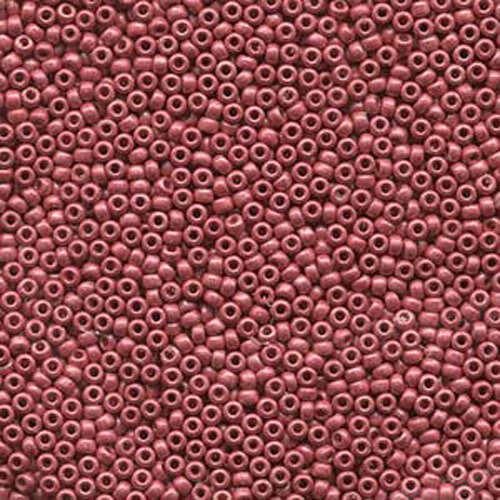 Miyuki 11/0 Rocaille Bead - 11-94211F - Matte Duracoat Galvanized Light Cranberry