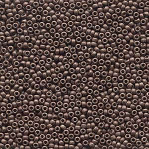 Miyuki 11/0 Rocaille Bead - 11-94213F - Matte Duracoat Galvanized Dark Mauve