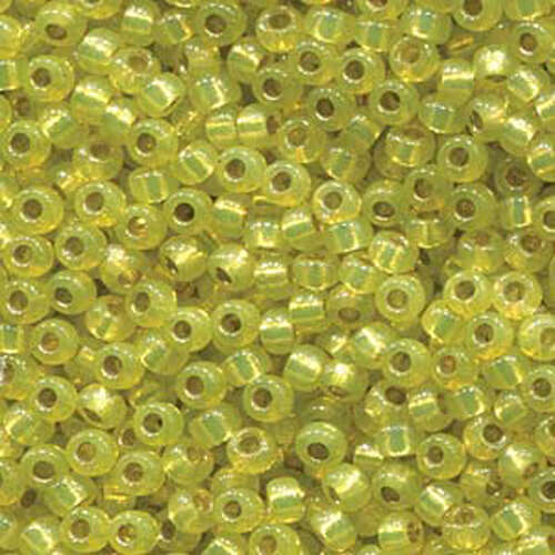 Miyuki 11/0 Rocaille Bead - 11-94236 - Duracoat Silver Lined Dyed Yellow