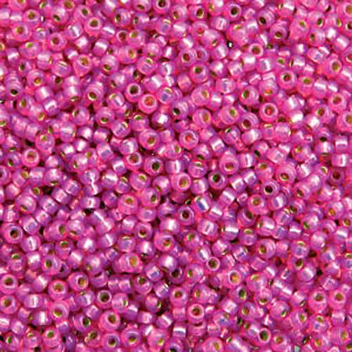 Miyuki 11/0 Rocaille Bead - 11-94238 - Duracoat Silver Lined Dyed Dusty Rose