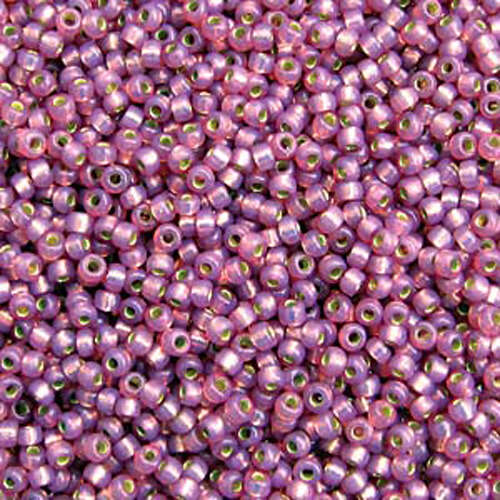Miyuki 11/0 Rocaille Bead - 11-94246 - Duracoat Silver Lined Dyed Lilac