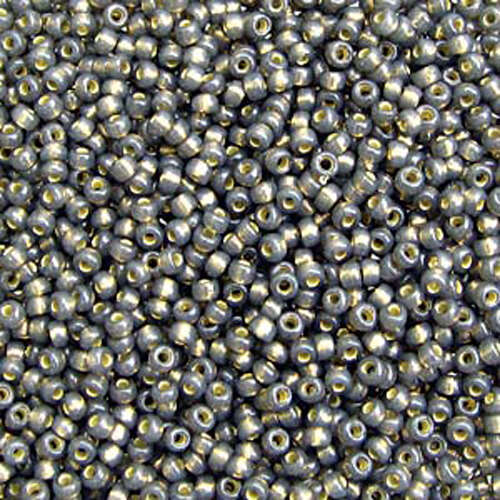 Miyuki 11/0 Rocaille Bead - 11-94251 - Duracoat Silver Lined Dyed Smoke Grey