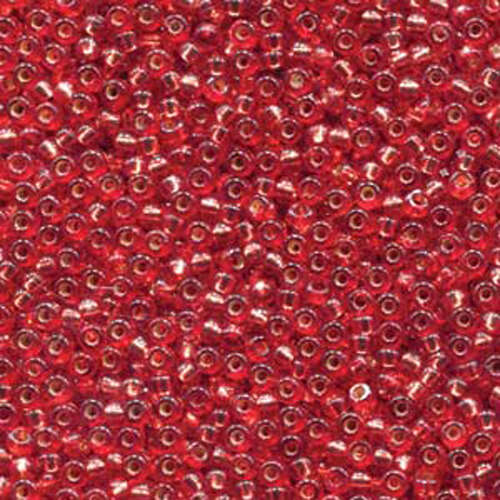 Miyuki 11/0 Rocaille Bead - 11-94265 - Duracoat Dyed Silver Lined Orange