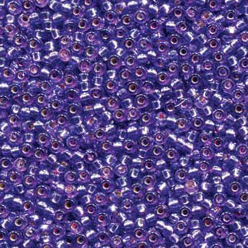 Miyuki 11/0 Rocaille Bead - 11-94278 - Duracoat Dyed Silver Lined Lavender