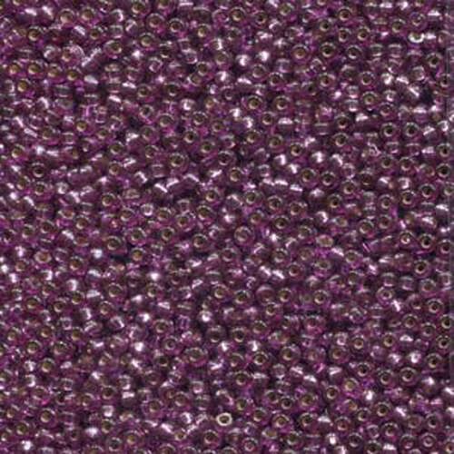 Miyuki 11/0 Rocaille Bead - 11-94279 - Duracoat Dyed Silver Lined Deep Purple