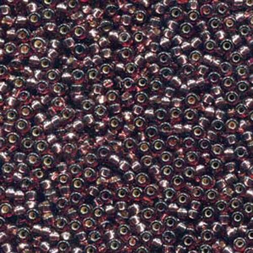 Miyuki 11/0 Rocaille Bead - 11-94280 - Duracoat Dyed Silver Lined Plum