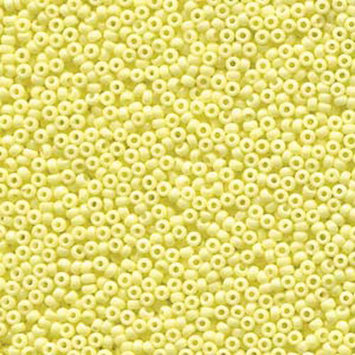 Miyuki 11/0 Rocaille Bead - 11-94451 - Duracoat Opaque Dyed Pale Yellow