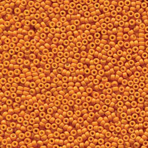 Miyuki 11/0 Rocaille Bead - 11-94454 - Duracoat Opaque Dyed Orange