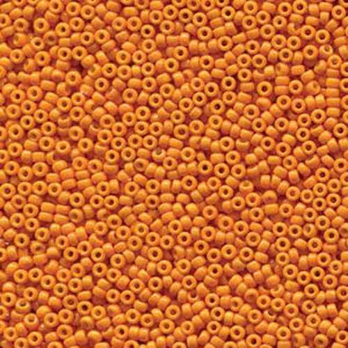 Miyuki 11/0 Rocaille Bead - 11-94454 - Duracoat Opaque Dyed Orange