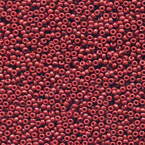 Miyuki 11/0 Rocaille Bead - 11-94470 - Duracoat Opaque Dyed Red Brick