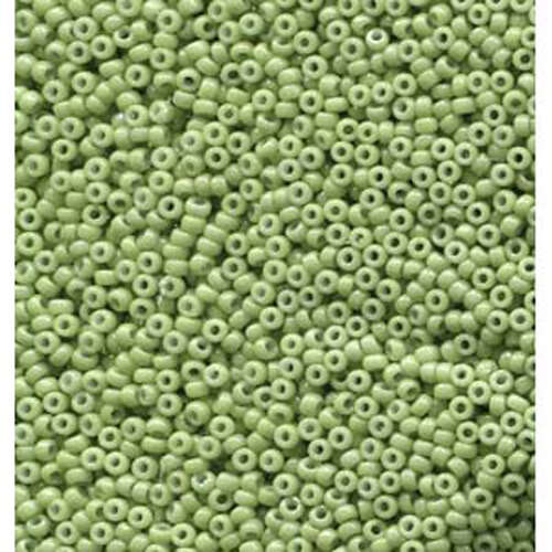 Miyuki 11/0 Rocaille Bead - 11-94473 - Duracoat Opaque Dyed Spring Green