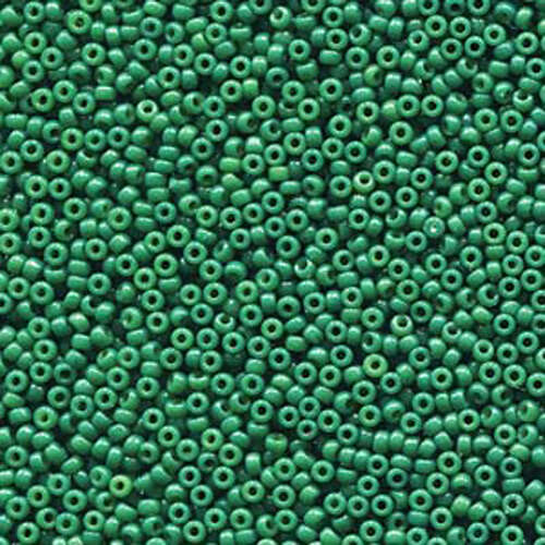 Miyuki 11/0 Rocaille Bead - 11-94477 - Duracoat Opaque Dyed Deep Green