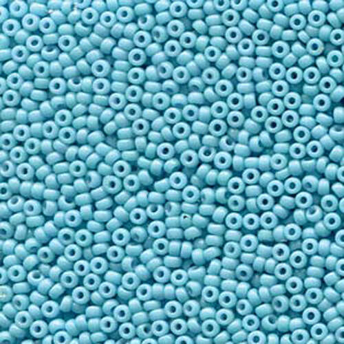 Miyuki 11/0 Rocaille Bead - 11-94478 - Duracoat Opaque Dyed Aqua Blue