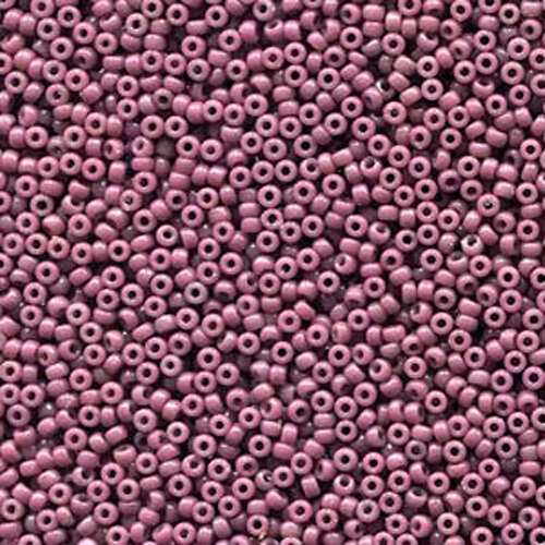 Miyuki 11/0 Rocaille Bead - 11-94487 - Duracoat Dyed Opaque Mauve