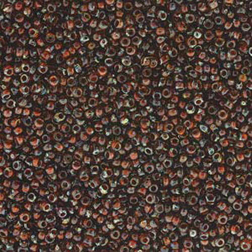 Miyuki 11/0 Rocaille Bead - 11-94502 - Transparent Dark Amber Picasso