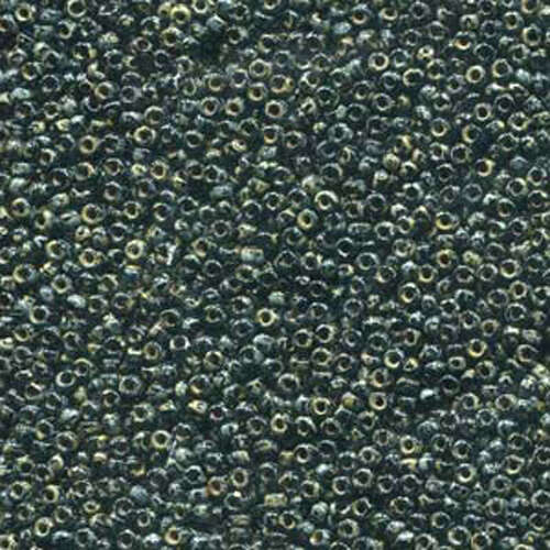 Miyuki 11/0 Rocaille Bead - 11-94511 - Matte Smoky Black Picasso