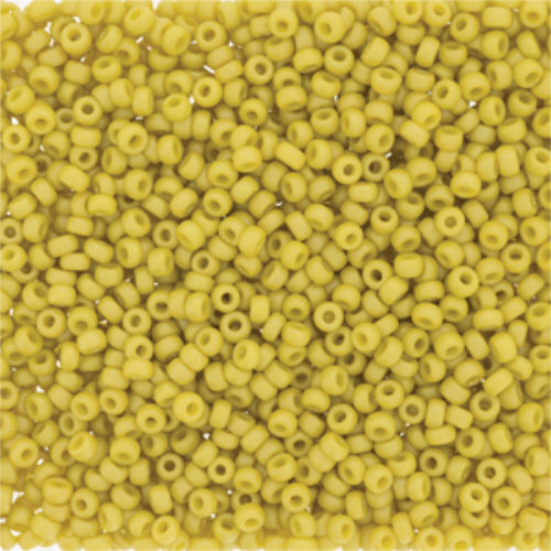 Miyuki 11/0 Rocaille Bead - 11-94692 - Frost Opaque Glaze Rainbow Yellow